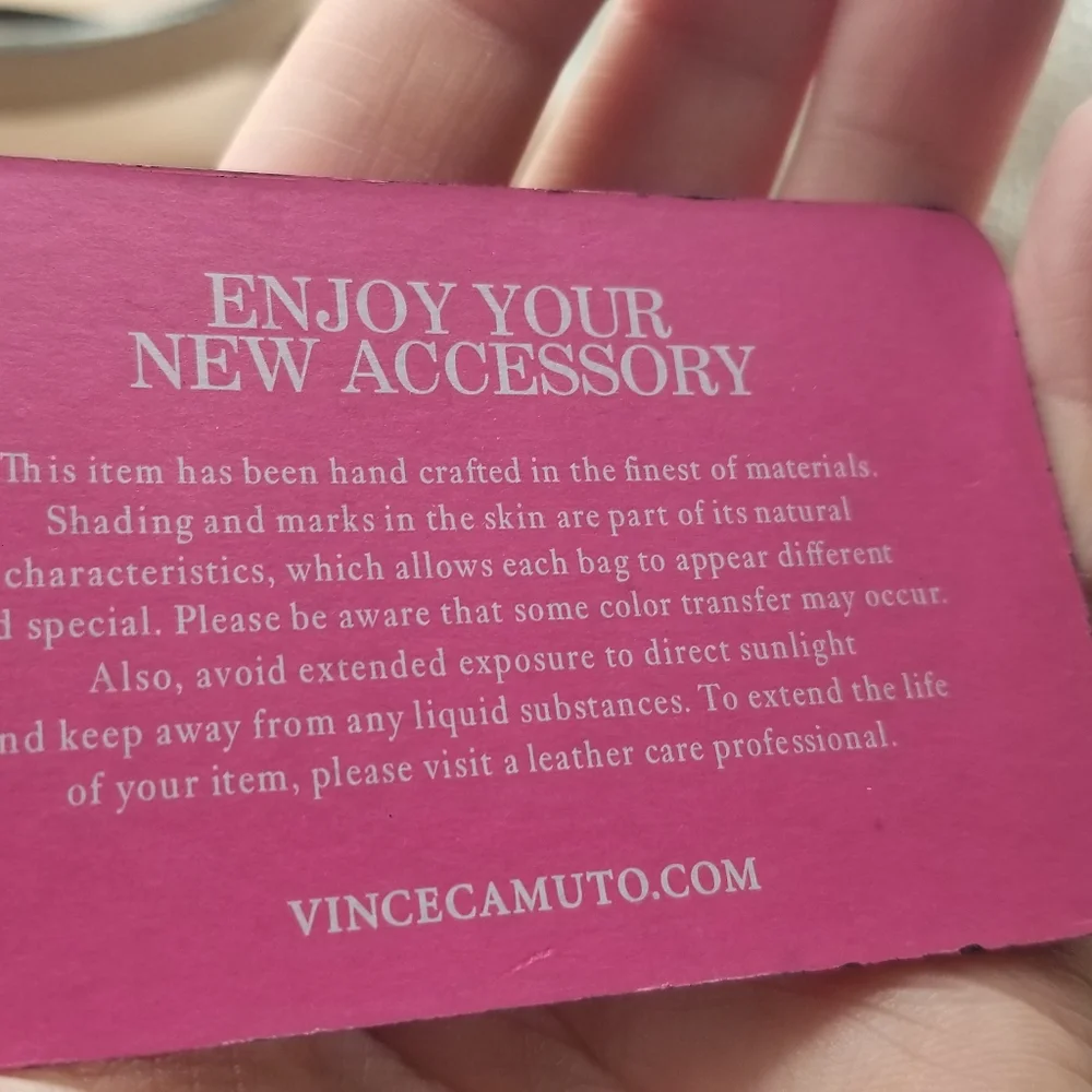 Vince Camuto Rosie Satchel Vintage Quartz Leather Blush Pink Shoulder Bag Purse - Picture 12 of 14